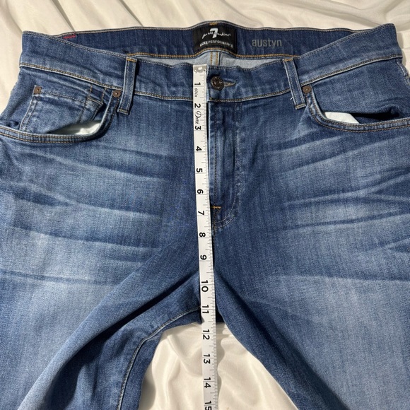 7 For All Mankind Austyn Jeans – Men’s 36 Wardrobe Basic Relaxed Fit Casual - Picture 7 of 10